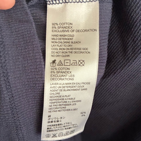 Tommy Bahama Navy Tank Top with Beaded Accents XS - Picture 8 of 10